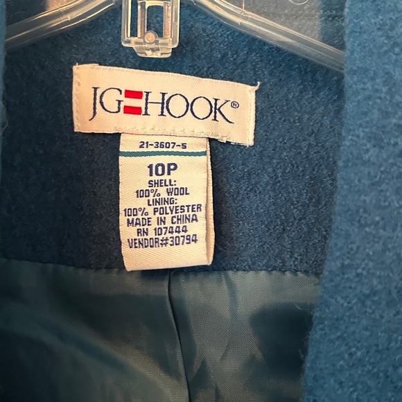 JG Hook Blue Wool Coat - Picture 5 of 5